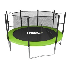 Unix Line Simple 12Ft / 366 см (Green) inside из каталога батутов с защитной сеткой в Челябинске по цене 31890 ₽