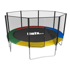Unix Line Simple 12Ft / 366 см (Color) outside из каталога батутов с защитной сеткой в Челябинске по цене 31890 ₽