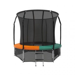 Eclipse Space Twin Green/Orange 8FT из каталога батутов с защитной сеткой в Челябинске по цене 18620 ₽