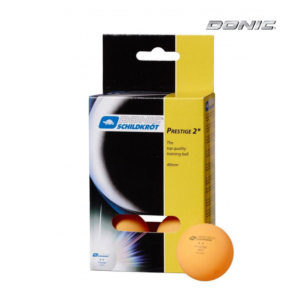 Donic Prestige 2 (оранжевые, 6 шт) из каталога мячей для настольного тенниса в Челябинске по цене 430 ₽