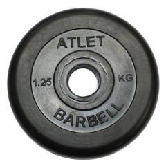 MB Barbell Atlet - 31 мм - 1.25 кг из каталога дисков для штанги с посадочным диаметром 30 мм.  в Челябинске по цене 670 ₽