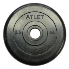 MB Barbell Atlet - 31 мм - 2.5 кг из каталога дисков для штанги с посадочным диаметром 30 мм.  в Челябинске по цене 860 ₽