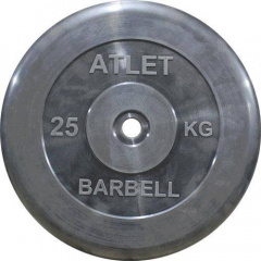 MB Barbell Atlet - 31 мм - 25 кг из каталога дисков для штанги с посадочным диаметром 30 мм.  в Челябинске по цене 7325 ₽