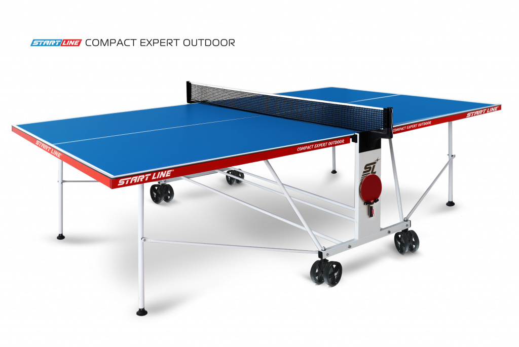 Compact EXPERT Outdoor 4 Синий в Челябинске по цене 43990 ₽ в категории теннисные столы Start Line