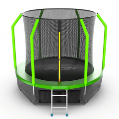 Evo Jump Cosmo 8ft (Green) + Lower net. из каталога батутов с защитной сеткой в Челябинске по цене 23990 ₽