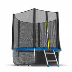 Evo Jump External 6ft (Blue) + Lower net из каталога батутов с защитной сеткой в Челябинске по цене 17340 ₽