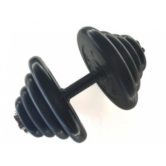 MB Barbell Atlet 40 кг. обрезиненная из каталога разборных (наборных) гантелей в Челябинске по цене 12500 ₽