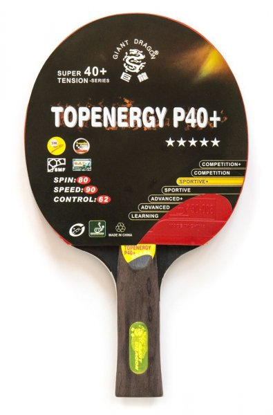 Giant Topenergy 5 Star New (анатомическая) из каталога ракеток для настольного тенниса в Челябинске по цене 910 ₽