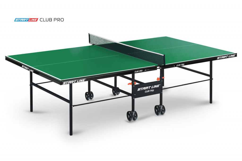Start Line Club Pro green из каталога теннисных столов в Челябинске по цене 20590 ₽