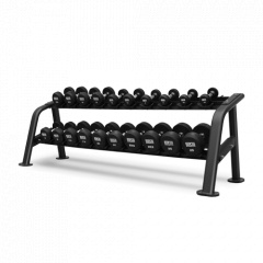 Bronze Gym BGDBR025-250  2.5-25 кг - 10 пар из каталога гантельных рядов в Челябинске по цене 156990 ₽