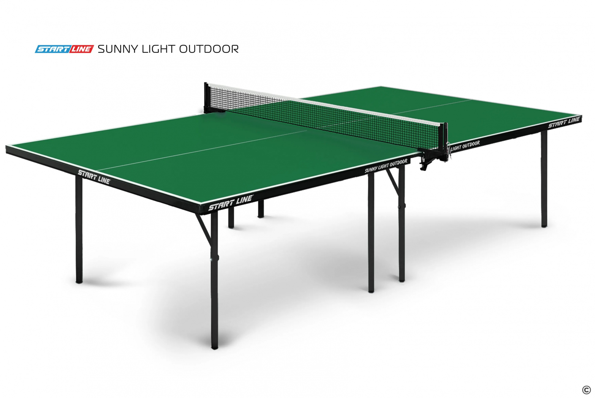 Start Line Sunny Light Outdoor Зелёный из каталога теннисных столов в Челябинске по цене 26590 ₽