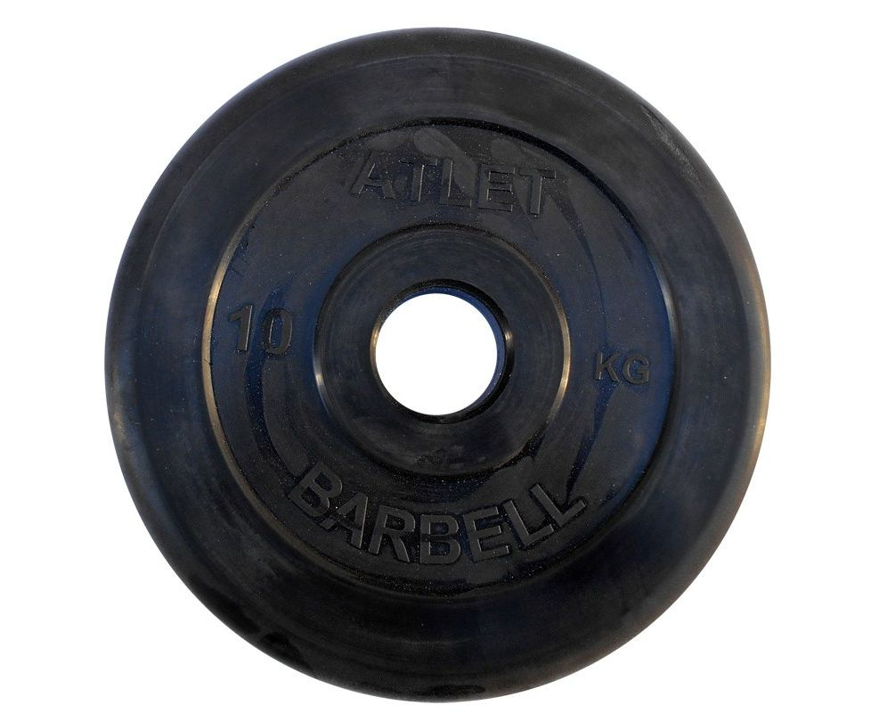 MB Barbell ATLET 10 кг / диаметр 51 мм из каталога дисков (блинов) для штанг и гантелей в Челябинске по цене 4900 ₽