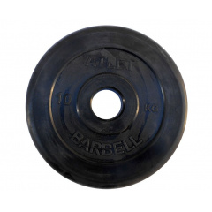 MB Barbell ATLET 10 кг / диаметр 51 мм из каталога велотренажеров в Челябинске по цене 3960 ₽