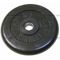 MB Barbell черный - 30 мм - 25 кг из каталога дисков для штанги с посадочным диаметром 30 мм.  в Челябинске по цене 7428 ₽