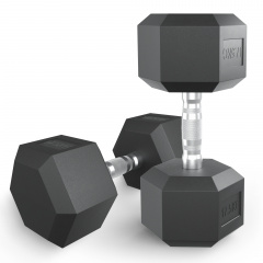 UnixFit гексагональная 17.5 кг из каталога обрезиненных гантелей в Челябинске по цене 6991 ₽