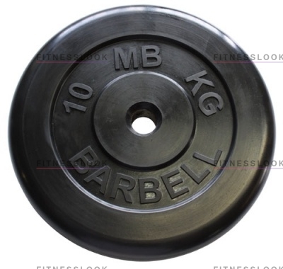 MB Barbell черный - 30 мм - 10 кг из каталога дисков, грифов, гантелей, штанг в Челябинске по цене 4428 ₽