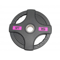 Original FitTools черный с двумя хватами 15 кг из каталога дисков для штанги с посадочным диаметром 50 мм. в Челябинске по цене 6380 ₽