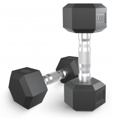 UnixFit гексагональная 5 кг из каталога обрезиненных гантелей в Челябинске по цене 2550 ₽