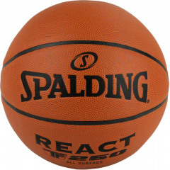 Spalding TF-250 React FIBA размер 7 из каталога баскетбольных мячей в Челябинске по цене 4680 ₽
