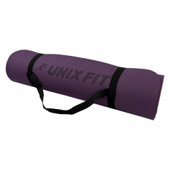 UnixFit двусторонний, двуцветный, фиолетовый из каталога ковриков для йоги и фитнеса в Челябинске по цене 1700 ₽
