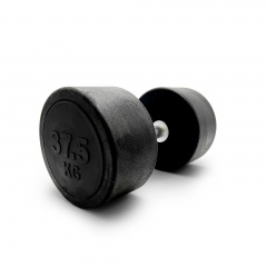 UnixFit PRO круглая  37,5 кг DBRND37_5PBK из каталога обрезиненных гантелей в Челябинске по цене 11900 ₽