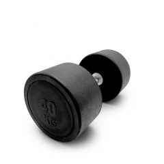 UnixFit PRO круглая 40 кг DBRND40PBK из каталога обрезиненных гантелей в Челябинске по цене 14990 ₽