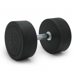 UnixFit PRO круглая 30 DBRND30PBK из каталога обрезиненных гантелей в Челябинске по цене 11490 ₽