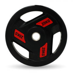 UnixFit PRO 25 кг, 51 мм DG25RUBPRD из каталога дисков для штанги с посадочным диаметром 50 мм. в Челябинске по цене 12890 ₽