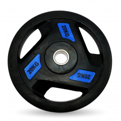 UnixFit PRO 20 кг, 51 мм DG20RUBPBL из каталога дисков для штанги с посадочным диаметром 50 мм. в Челябинске по цене 8420 ₽