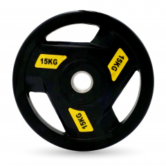 UnixFit PRO 15 кг, 51 мм DG15RUBPYL из каталога дисков для штанги с посадочным диаметром 50 мм. в Челябинске по цене 5870 ₽