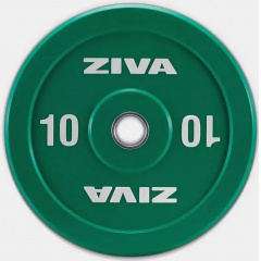 Ziva XP Competition Colored Rubber Bumper 10 kg из каталога гантельных рядов в Челябинске по цене 12400 ₽