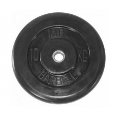 MB Barbell 10 кг металлическая втулка из каталога дисков для штанги с посадочным диаметром 30 мм.  в Челябинске по цене 4450 ₽