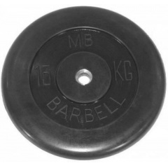 MB Barbell 15 кг металлическая втулка из каталога дисков для штанги с посадочным диаметром 30 мм.  в Челябинске по цене 6250 ₽