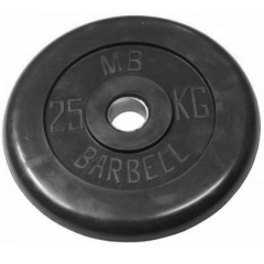 MB Barbell 25 кг металлическая втулка из каталога дисков для штанги с посадочным диаметром 30 мм.  в Челябинске по цене 10390 ₽