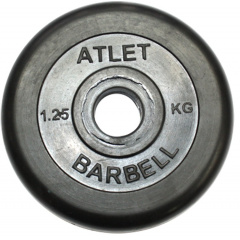 MB Barbell ATLET 1.25 кг из каталога дисков для штанги с посадочным диаметром 26 мм.  в Челябинске по цене 1020 ₽