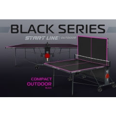 Start Line Compact-2 LX Всепогодный Black из каталога всепогодных теннисных столов в Челябинске по цене 43490 ₽