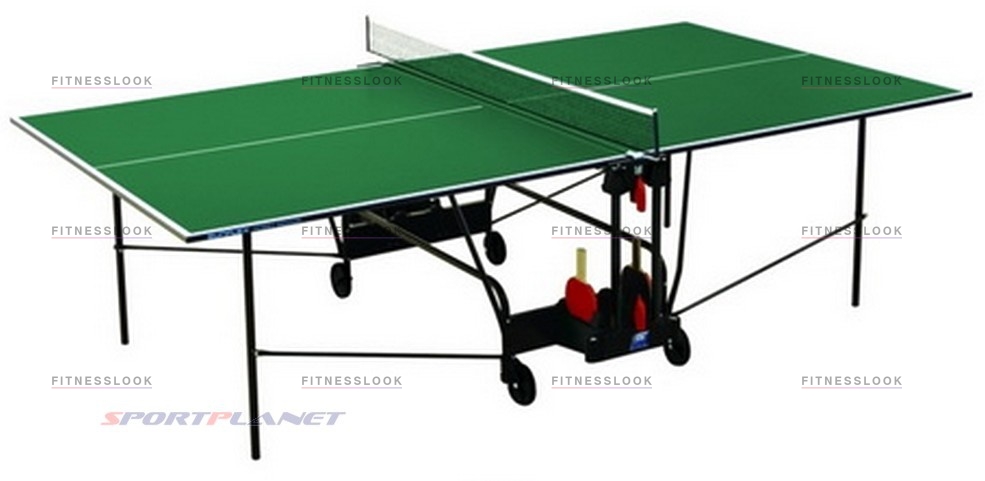 Hobby Indoor - зеленый в Челябинске по цене 23300 ₽ в категории теннисные столы Sunflex