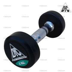 DFC PowerGym пара - 2 кг из каталога обрезиненных гантелей в Челябинске по цене 1960 ₽