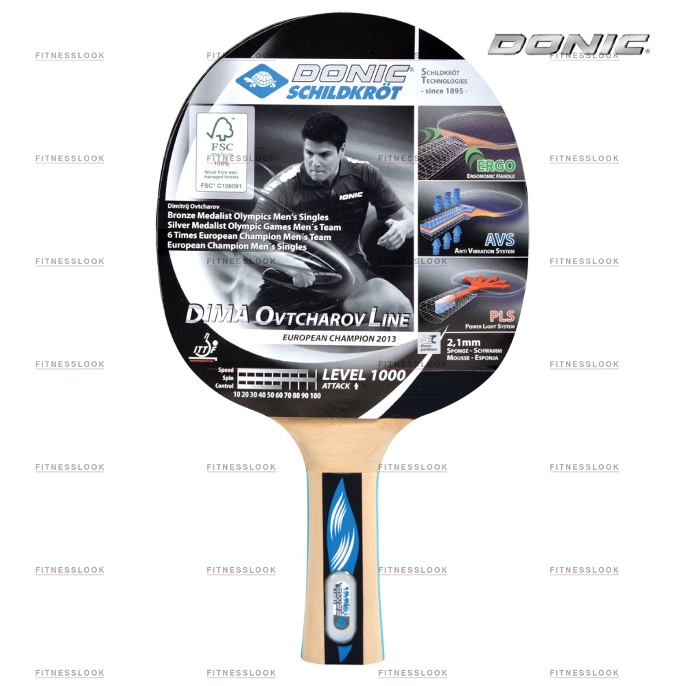 Donic Ovtcharov 1000 из каталога ракеток для настольного тенниса в Челябинске по цене 3290 ₽