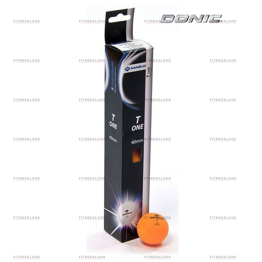 Donic T-One - 6шт. - оранжевые из каталога мячей для настольного тенниса в Челябинске по цене 280 ₽