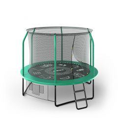 Unix Line Supreme Game 8FT / 244 см (Green) из каталога батутов с защитной сеткой в Челябинске по цене 28890 ₽