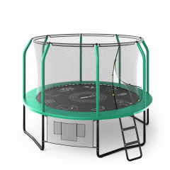 Unix Line Supreme Game 10FT / 305 см  (Green) из каталога батутов с защитной сеткой в Челябинске по цене 33890 ₽