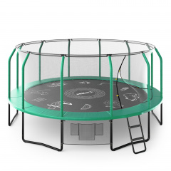 Unix Line Supreme Game 16FT / 488 см (Green) из каталога батутов в Челябинске по цене 62890 ₽