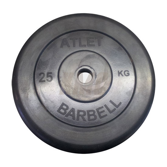 MB Barbell Atlet 51 мм - 25 кг из каталога дисков (блинов) для штанг и гантелей в Челябинске по цене 11292 ₽