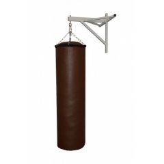 Подвесной боксерский мешок и груша Рокки 120X40 см 50 кг коричневый иск кожа в Челябинске по цене 14320 ₽